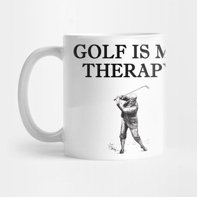 Golf Is My Therapy - Swing Shirt Design by BavarianApparel